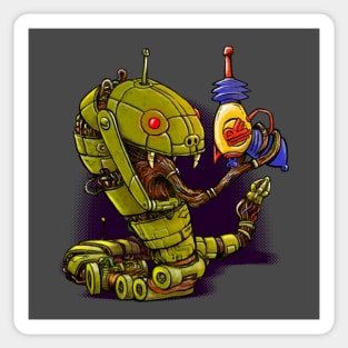 Robot Reptile Raygun! Sticker